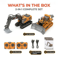 2-in-1 (Excavator + Bulldozer)