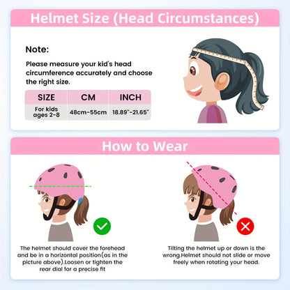 [Halloween Christmas Birthday] Kids Bike Helmet, 1pc Unisex Adjustable Sports Helmet with Removable Liner - Sleek Matte End, Ventilation Holes for Breathability, Perfect for Halloween, Christmas, And Birthday Gifts, XXS for / 18.89''- 21.65
