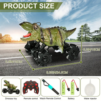 Monster Stunt RC Car with Lights, Sound & Spray – Remote Control Monster Truck Stunt Drift Toy, Indoor Outdoor All-Terrain, Birthday Christmas Gift for Kids Ages 6+ Boys Girls