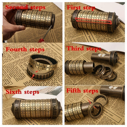 Retro Mini Combination Lock, Brain Teasers, Boxed Puzzles, Creative Puzzle Gift Sets, Puzzle Games, Fun, Creative, And Romantic, Birthday Gifts, Combination Lock Wedding Gifts, Valentine's Day Gifts, Escape Room Props, Christmas Gifts
