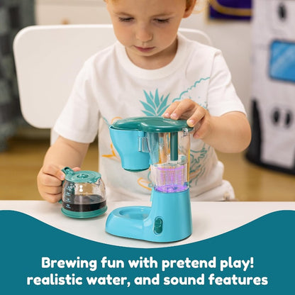 1 Set Kids Play Kitchen Toys with Realistic Coffee Maker, Mixer & Toaster Suitable for Pretend Play, Role-Playing Games, Birthday Gifts for &, for Ages 3+ with Appliance Toys (No Revision to Original Specs)