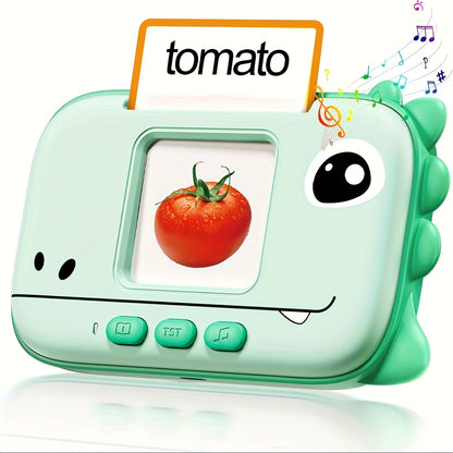 Flybok Back-to-School Season/ Talking Flashcards for 1-4 Year Olds/ Baby Toys/ Kids' Toys, with 160 Words, Portable Word Card Machine Suitable for Classrooms/ Dinosaur Toys/ Halloween/ Children's Christmas Gifts