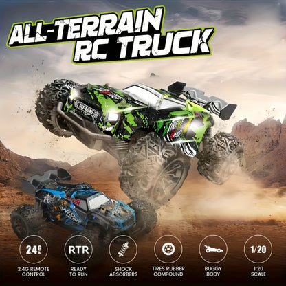 RC Climbing Car for Kids 3+ Full Proportional Drift 4WD Off-Road – Large High Speed Tank Style Remote Control Truck Toy Indoor Outdoor Birthday Christmas Holiday Gift Boys Children Mixed Color