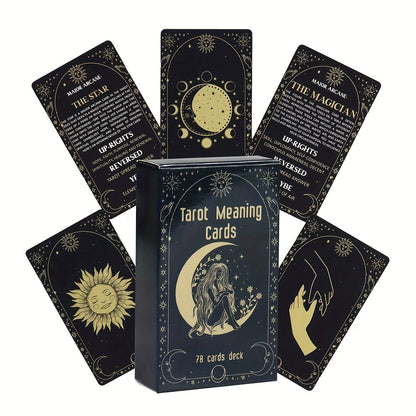 Oracle Cards Tarot Deck – Original Meaning Card Game for Divination Parties & Casual Play, Exquisite Design Desktop Card Game, Gift for Valentine's Day Birthday Christmas Party