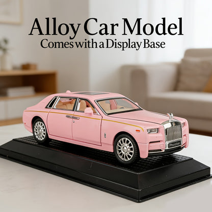 Collectible Car Model, Zinc Alloy with Display Base, Openable Doors Highly Detailed Static Decoration, Perfect Gift for Car Enthusiasts, for Home Desktop, Birthday Christmas