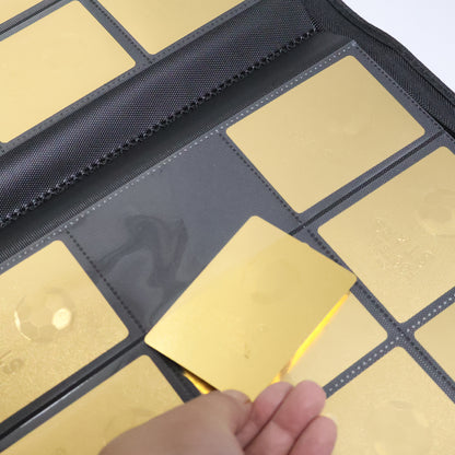 Large-capacity Multi-pocket Trading Card Binder, 16-pocket Double-sided Ringless Card Binder Album Folder - Premium Side-loading Zipper Binder, Suitable For Trading Cards, TCG, Sports, And Game Trading Cards - Provides Ample Space To Keep All