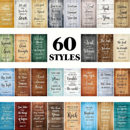 Bible Verse Cards 240 Pcs with Full Scripture | Mini Prayer Cards Bulk | Inspirational Quote Cards for Women Men Students | Christian Religious Gift | Motivational Scripture Cards Classic Style