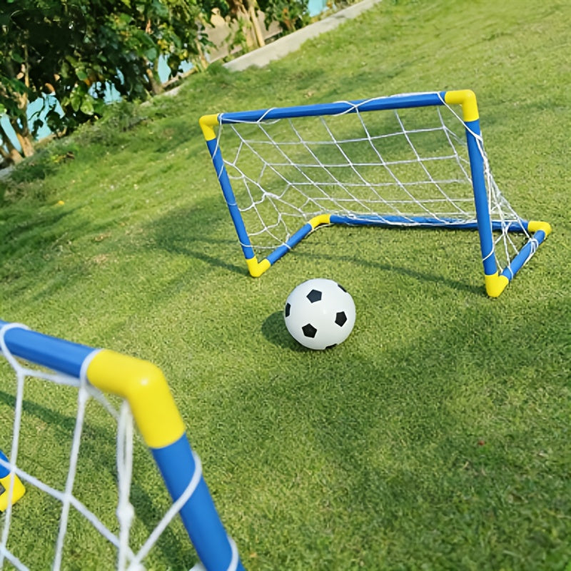 [Indoor/Outdoor Football Set] 2pcs Youth Football Set-Portable and Easy-to-assemble Goal, Suitable for Indoor/Outdoor Play, Family Entertainment, Birthday Gifts, Football Gifts