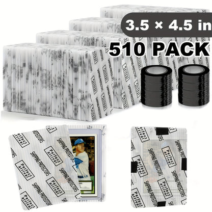 Lumus&Solem 60/120/510 Count Trading Card Shipping Protectors 3.5'' X 4.5'' - Premium Ultra Strong Plastic Inserts Mailers - Precut Supply Sleeves for Sports Cards Packaging