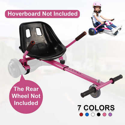 1pc Hoverboard Seat Attachment, Hoverboard Go Kart Toys for Kids Christmas Gift, Hover Carts for Self Balancing Scooter with Off-road Tire And Shock Absorber[Hoverboard And The Rear Wheel Not Included].