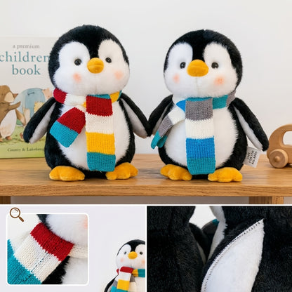 Cute Scarf Penguin Plush Toy, Soft Penguin Plush Toy, Desktop Sofa Doll, Birthday Valentine'S Day Thanksgiving Christmas Gift, 1pc