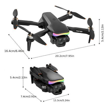 LCD Screen Drone with Dual Cameras & Brushless Motor – Foldable RC Quadcopter for Beginners Adults, Altitude Hold, 3D Flips, Headless Mode, One-Key Takeoff Landing, Supports 32G SD Card