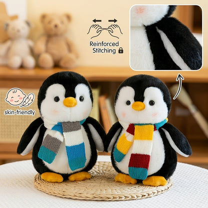 Cute Scarf Penguin Plush Toy, Soft Penguin Plush Toy, Desktop Sofa Doll, Birthday Valentine'S Day Thanksgiving Christmas Gift, 1pc