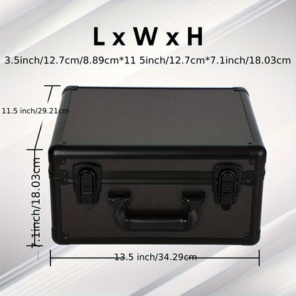 1pc-Three Compartments For PSA/BGS/FGS/SGC Trading Card Slabs-Card Brick Case- Size 13.5in* 11.5in* 7.1in Premium Graded Card Black Storage Box - Protects Slabs And Sleeved Cards For Collectors-Trading Card Storage Box, Carrying Case, Sports