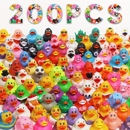JXJ Rubber Duck - 2" Bulk Floating Duck for Children - Bath Toy Variety - Party Gifts, Birthdays, Bathing, And More