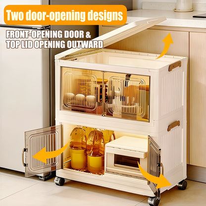Curio Display Cabinet, Clear Acrylic Glass Door Blind Box Figure Display Case, Dust-Proof Showcase And Toy Storage Organizer Great for Retail Shelving And Retail Display Stands, Living Room Suitable for Mini Toys, Collectibles