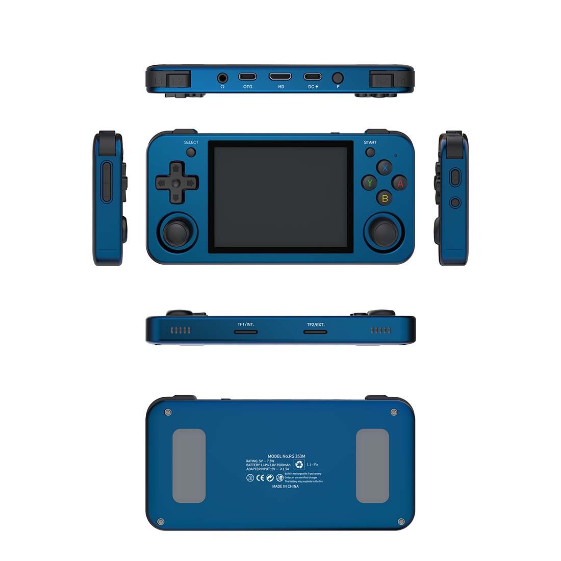 Retro Handheld Game Console Anbernic RG353M - Aluminum Alloy Dual OS Android Linux IPS HDMI Gaming Handheld 3500mAh