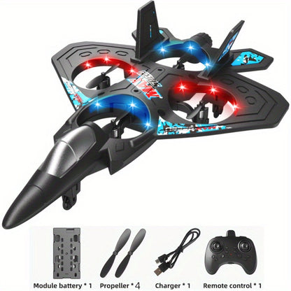 RC Drone for Kids & Beginners with Height Hold – Rechargeable Remote Control Airplane Indoor Outdoor Toy Gift for Boys Girls (Black/Blue/Red)