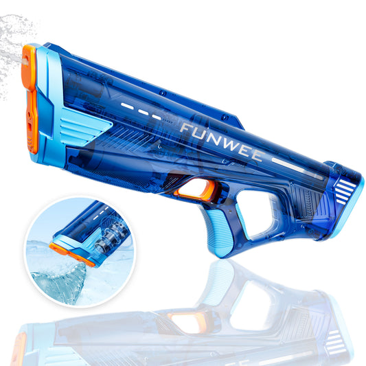 Auto-filling Electric Water Gun, Pulse Jet Water Gun, 28 Feet Long-range Fast Shooting Water Gun, USB Rechargeable Large-capacity Water Gun, Suitable for Children And Adults, Adult Water Gun Is Suitable for Swimming Pool Beach Backyard
