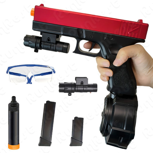 New Toy Gun Electric Full Auto Shooting Toy, Outdoor Sport Interactive Game Toy, Rechargeable Portable Gun Toy High-speed Splash Ball Toy Rifle, Long Battery Life - Suitable For Team Collaborative Game Toys For Outdoor And Indoor Activities. Hallowe
