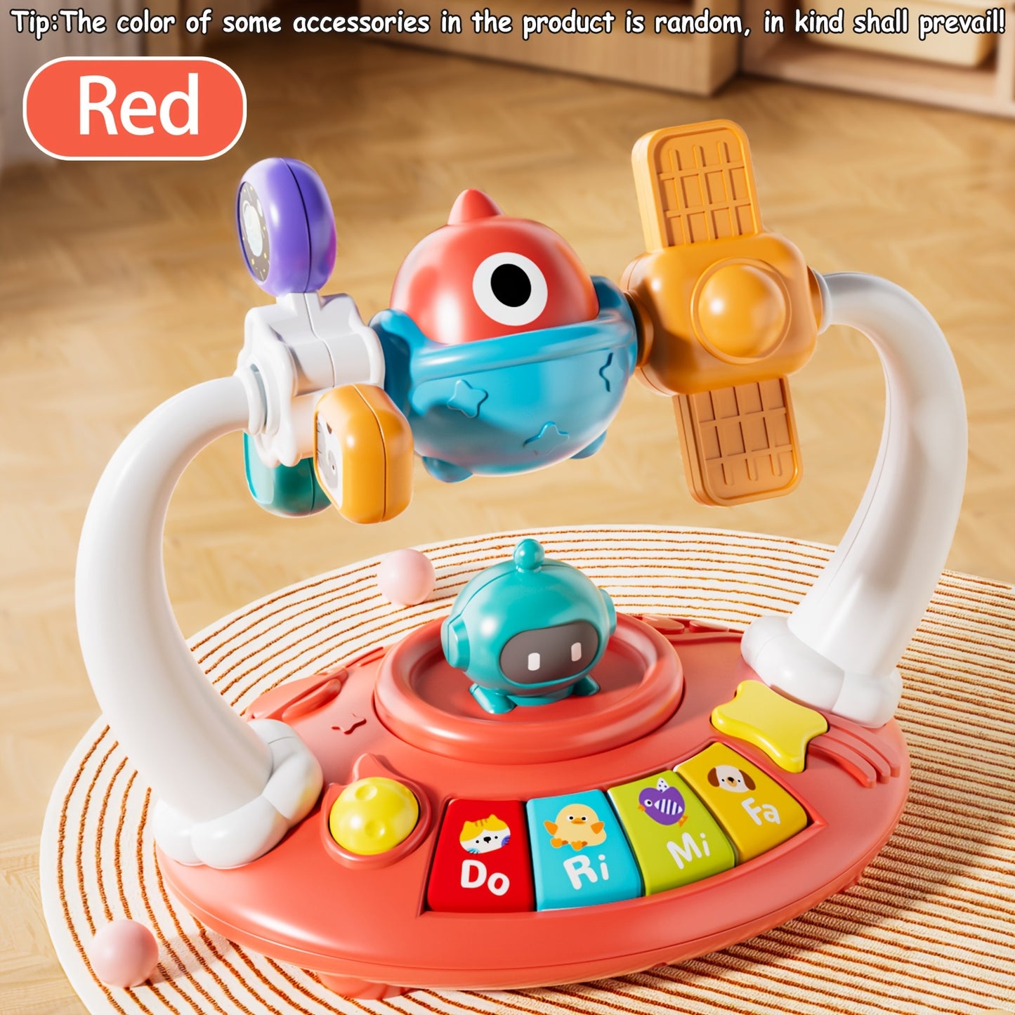 Dinosaur Piano Music Box Toy, Space Piano Music Box Toy, Smart Music Toy, Rotatable Small Design, Best Gift for Boys And Girls, Random Color
