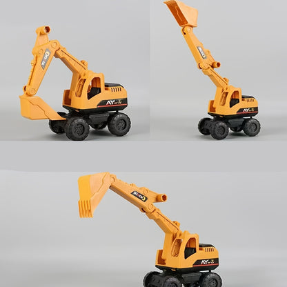 4pcs STEM Kids Construction Toy Vehicle Kit for Two Years Or More Kids Shatterproof Excavator Mixer Dump Truck Bulldozer Engineering Toy Cars for Two Years Or More Kids Toys Boy Car Christmas, Thanksgiving, Children's Day, New Years Day GIfts