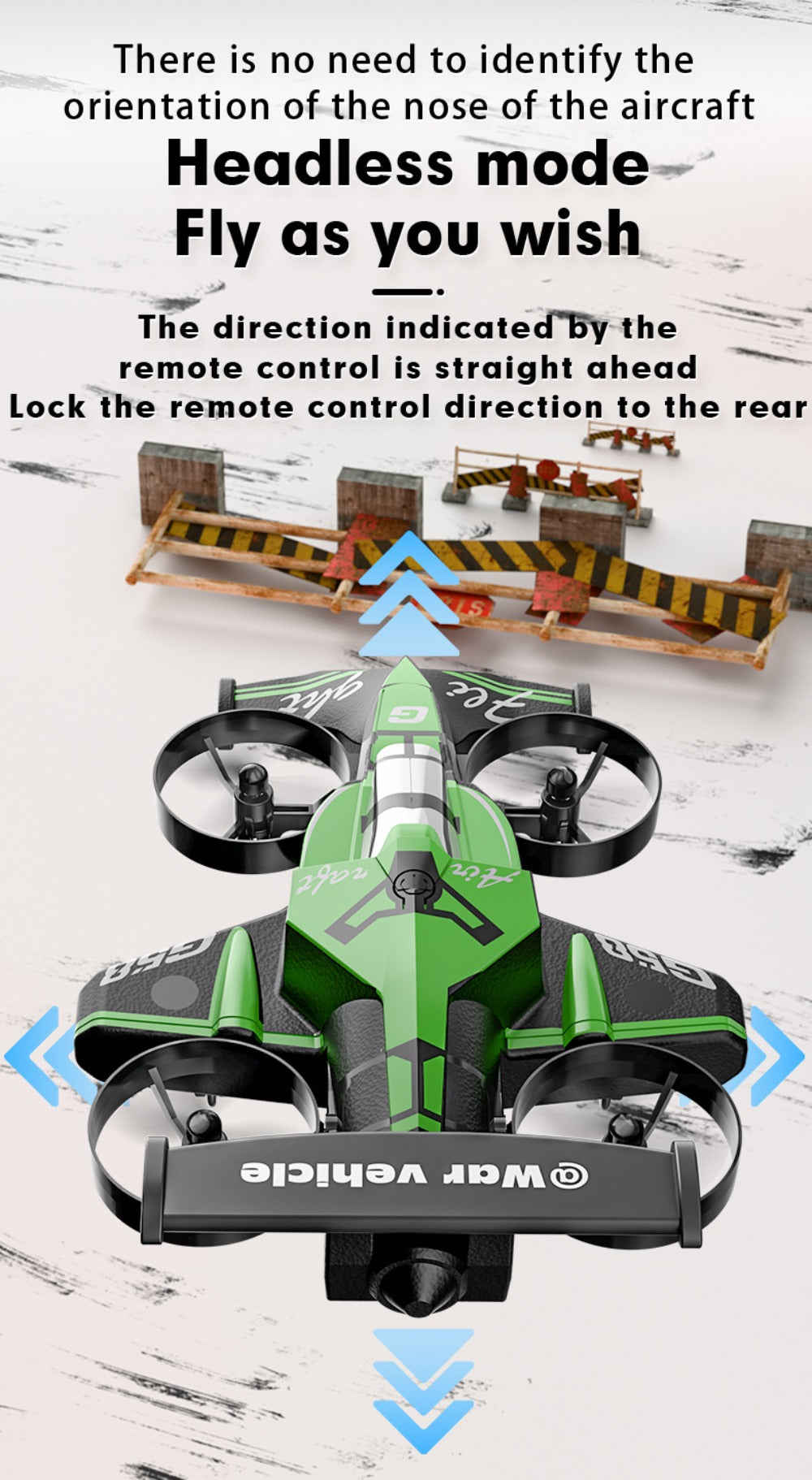 2-in-1 Mini RC Car and Drone Combo – Dual Mode Switch, One-Touch Takeoff, Stable Hover, Racing Mode, Headless Mode, 360° Aerial Flips, Fun RC Toy Gift for Kids Boys Girls Birthday Christmas