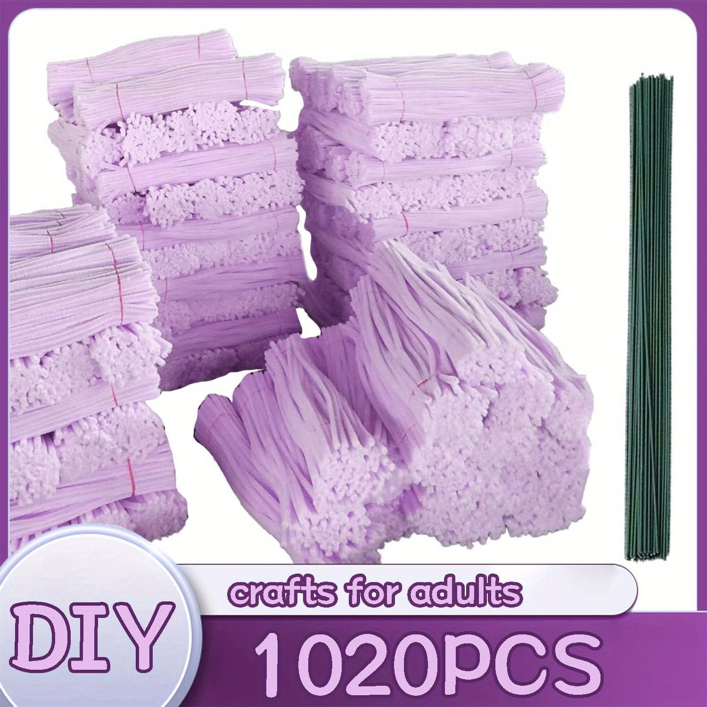 There Are 1020 Solid Color Twist Sticks with Patterned Rods Available in 20 Different Colors. They Feature Upgraded, Thicker Fuzzy Strips, with Ample Quantity Suitable for Various Projects, Crafts, And Are Ideal for Beginners.