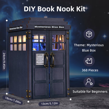 DIY Booknook Kit, DIY Doll House, 3D Wooden Puzzle, Home Decoration, Decorative Item, Suitable for Valentine'S Day, Halloween, Thanksgiving, Christmas And Birthday Gifts (mysterious Magic Box), Home Decor, Holiday Gift, Miniature House, Decorative Display
