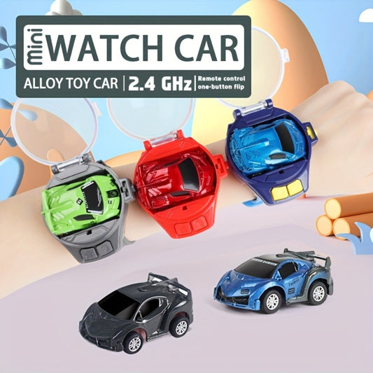 Kids Remote Control Car Toy, Alloy Metal, 2. 4 GHz Wireless, USB Rechargeable With Flashing Lights, Sports Theme, Push Button Control, Battery Powered, Gift For Boys & Girls - Available In Black, Blue