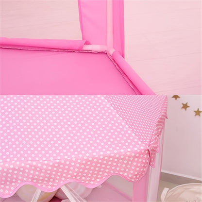 [Birthday Surprise Gift] Pink Princess Hexagon Game Tent, Indoor Dream Castle Gauze Curtain Small House, Girl Pretend Play Secret Base, Baby Reading Corner Toy House, Parent-Child Interactive Game House, Girlie Heart Atmosphere Kids Room Decoration, Birth