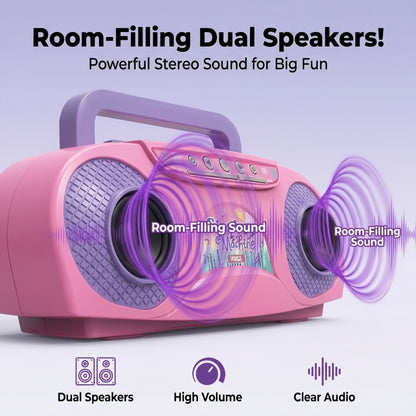 A Fantastic Light-Up Singing Toy for Kids Featuring a Microphone, Perfect for Birthdays And Holidays. This All-In-One Music Machine Is Ideal for Boys And Girls Aged 3 to 7