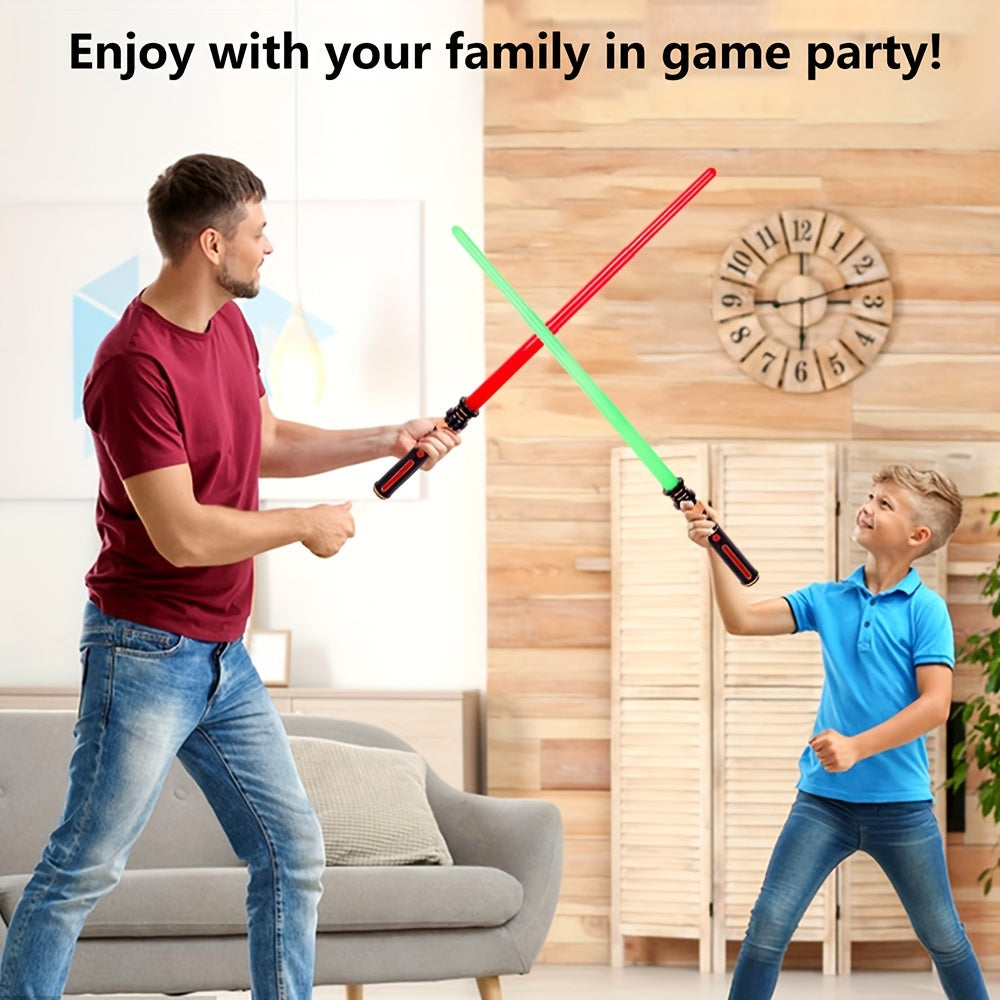 3 Pack Light Up Sword, Light Up Sword For Kids With FX Sound, Expandable Light Up Sword For Cosplay Halloween Dress Up Parties Birthday Christmas Gift