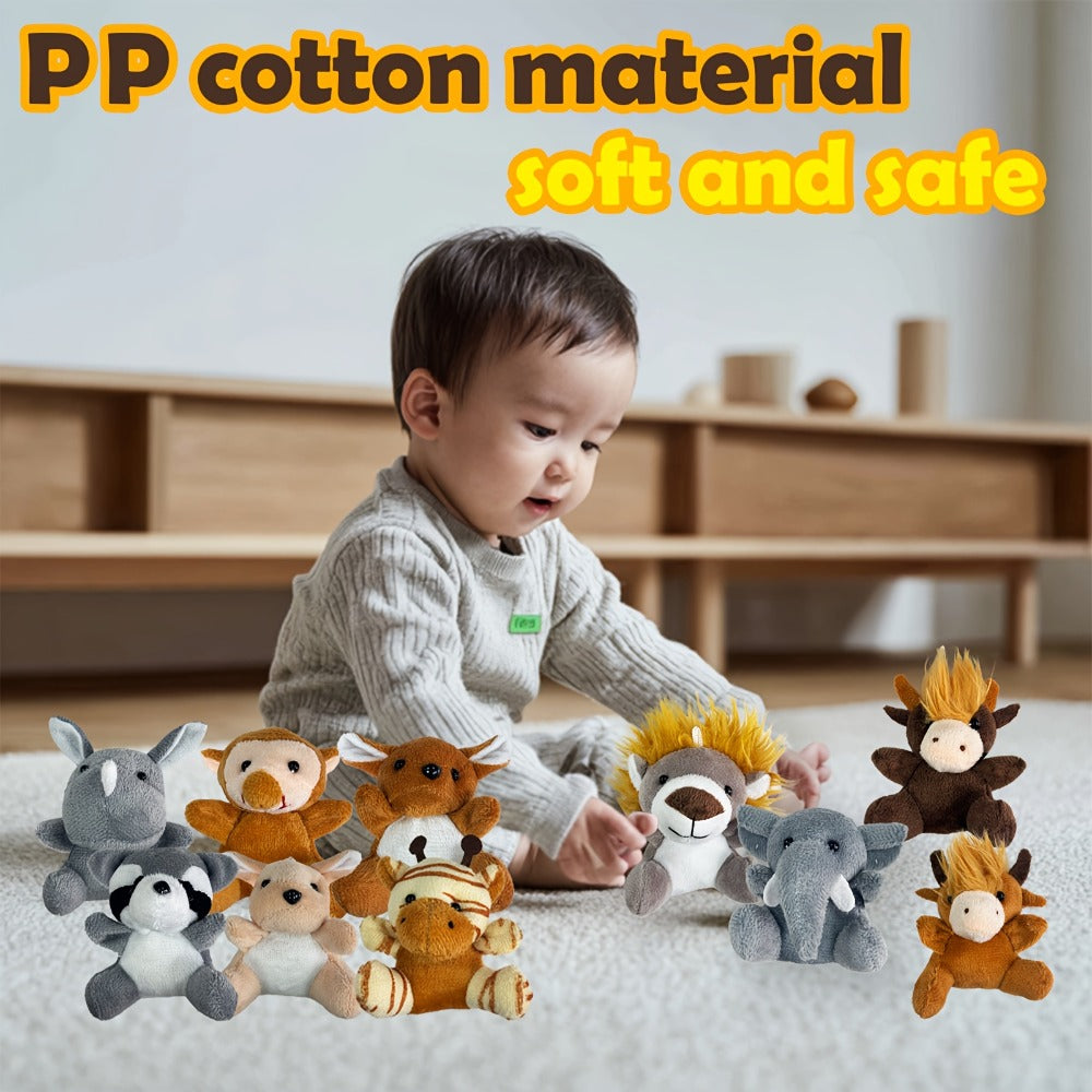 Forest Animal Plush Bulk Set 12 or 24 Pack – Mini Stuffed Animals for Animal Theme Party Favors, Classroom Treasure Box Prizes, Goodie Bag Fillers, Birthday Christmas Gifts for Kids