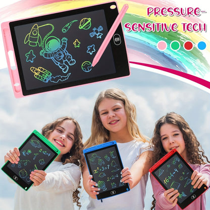 LCD Writing Tablet for Kids 20 Pack – 8.5 Inch Reusable Erasable Doodle Board Set in Blue Red Green Pink, Educational Drawing Toy, Party Favor & Bulk Gift for Ages 3-8