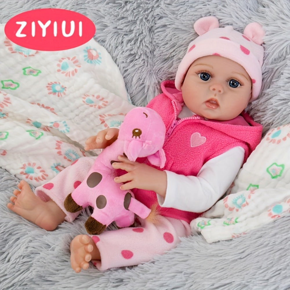 ZIYIUI Reborn Baby Doll 20 Inch Realistic Soft Newborn with Accessories Gift Set Lifelike Infant Toy for Kids Ages 3+ Birthday Halloween Christmas