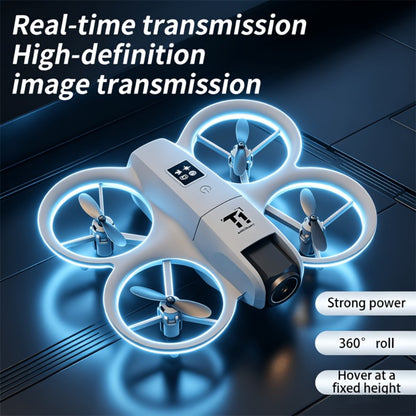 180° Rotating Dual Camera Drone with Optical Flow Positioning – Gyroscope Stabilization, 360° Roll, One-Button Takeoff Landing Calibration, Long Battery Life, RC Quadcopter for Beginners Adults
