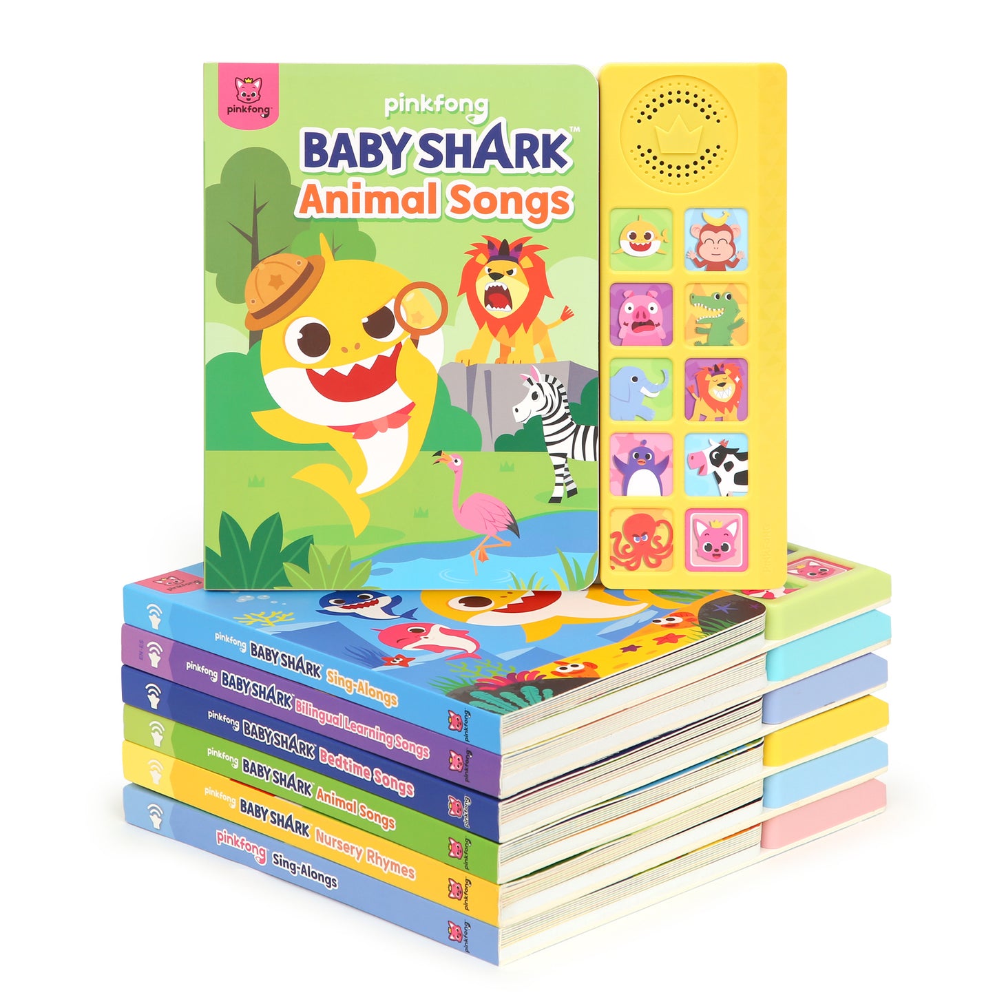 Baby Shark Animal Songs 10 Button Sound Book, Pinkfong Baby Shark Nursery Rhymes Children's Sound Books, Interactive Learning Books for Toddlers, Learning & Education Toys, Baby Shark Gifts for Kids