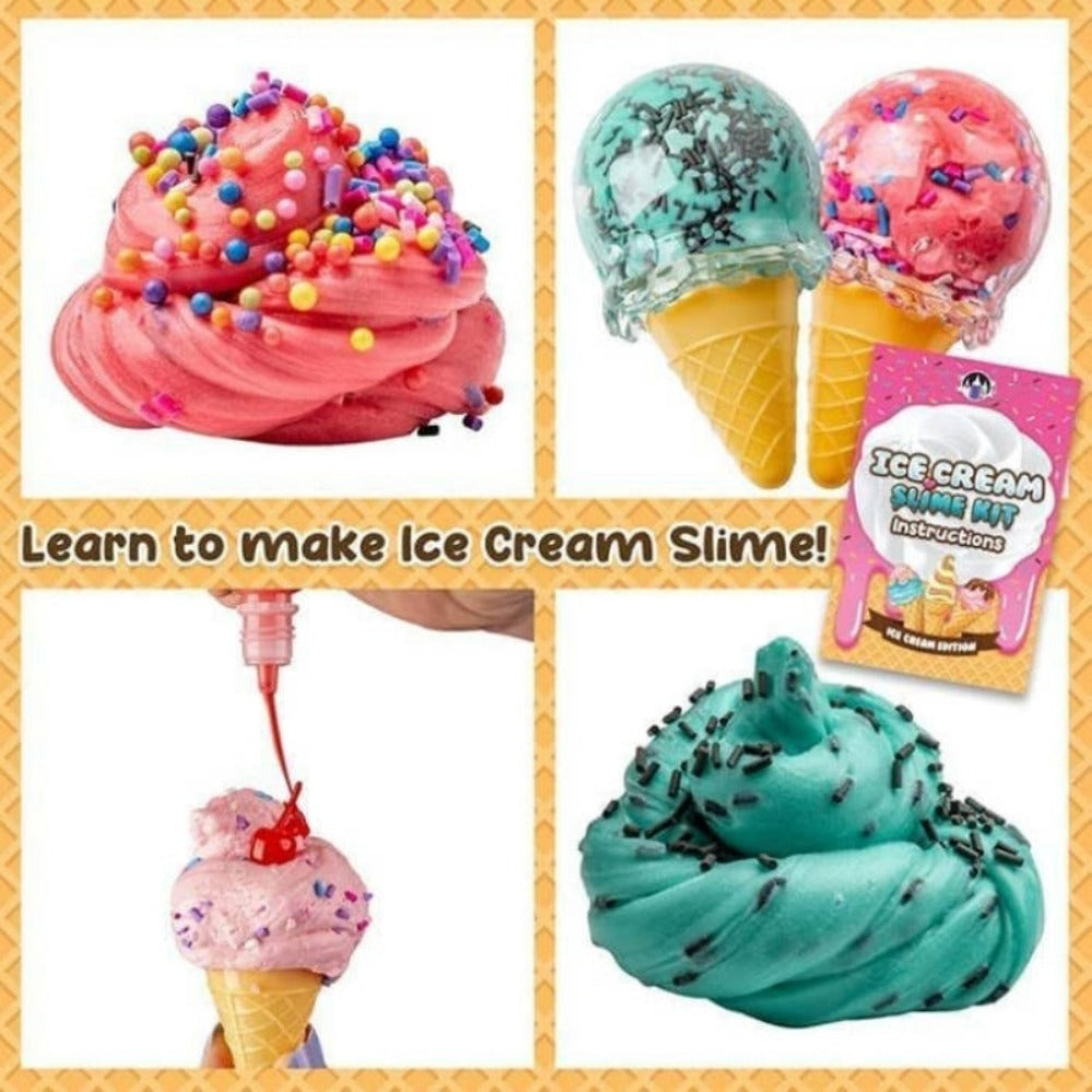 Ice Cream & Lollipop Slime Toy Set – Cute Novelty Slime Toys for Kids, Fun Party Favors for Christmas, Halloween & Easter, Unique Sensory Play Gift for Girls & Boys, Choose Ice Cream or Lollipop Style