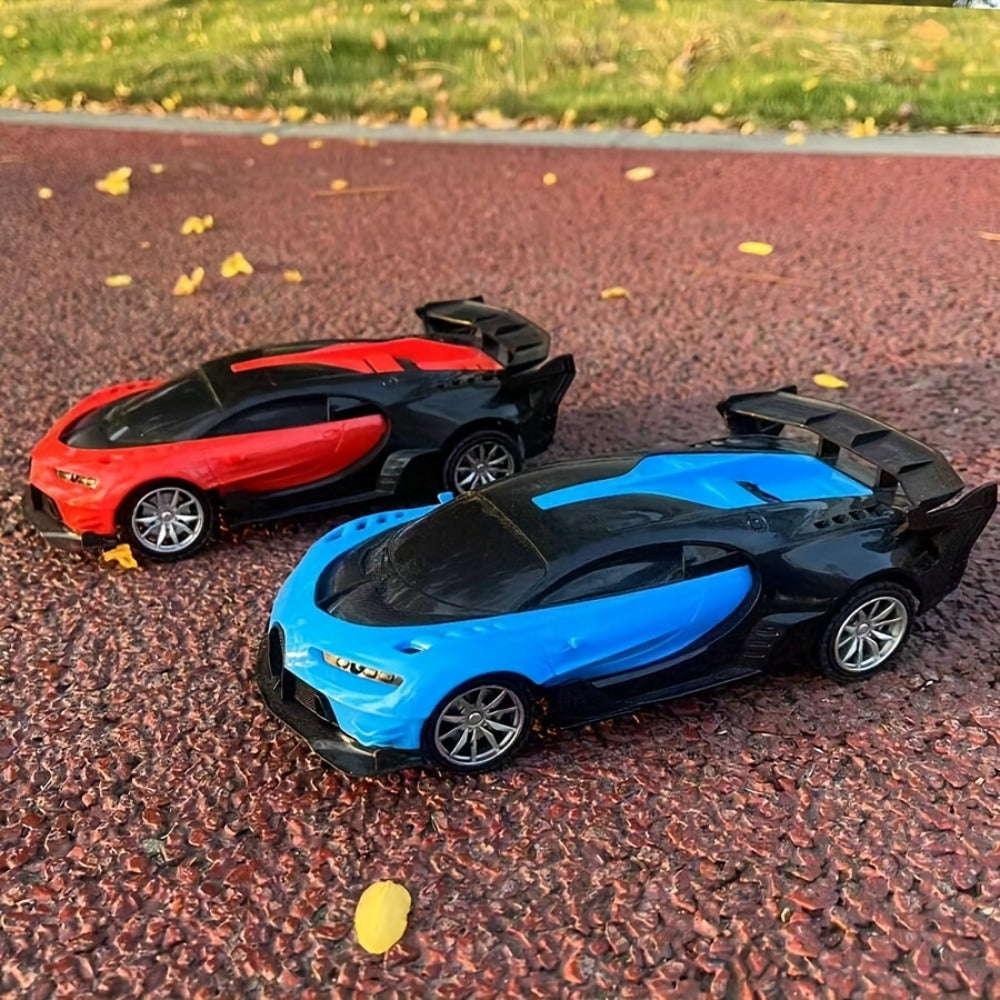 1:24 High-Speed Drift RC Car with LED Lights – 4-Channel Simulation Model Remote Control Car Toy, Green Blue Black Red Black Color Options, Birthday Christmas Halloween Gift for Boys & Girls