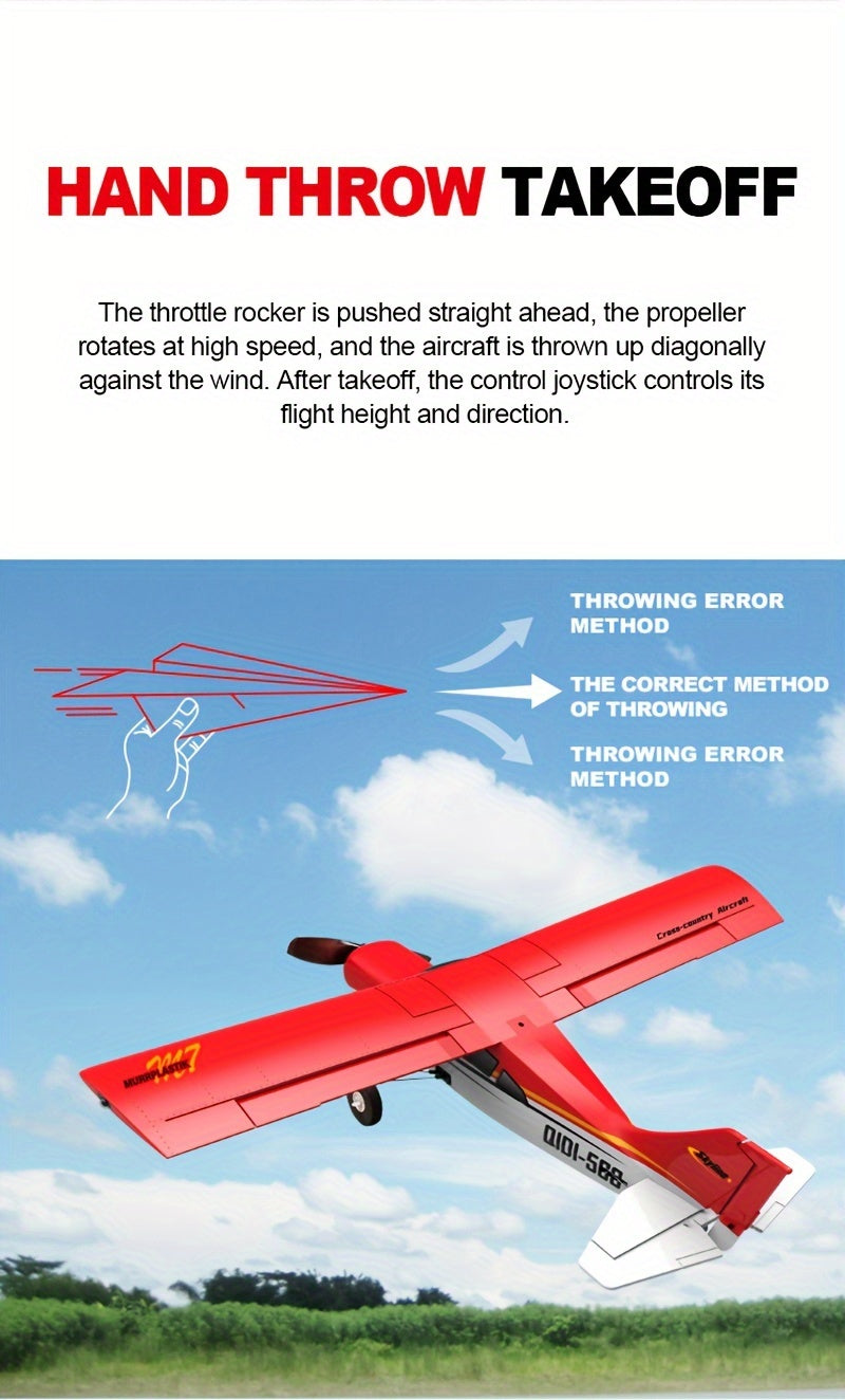[Remote Control Airplane] M7 Off-Road RC Plane 6-Channel Brushless Remote Control Airplane Fixed Wing With 6-Axis Gyro 3D Stunts EPP Foam Aircraft Model Toys