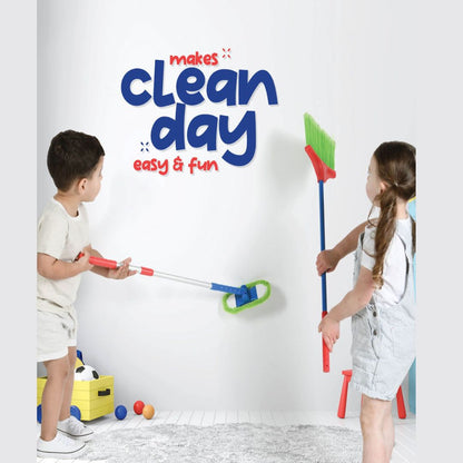 Play22 Kids Cleaning Set 4 Piece - Toy Cleaning Set includes Broom, Mop, Brush, Dust Pan - Toy KitchenCleaning Set