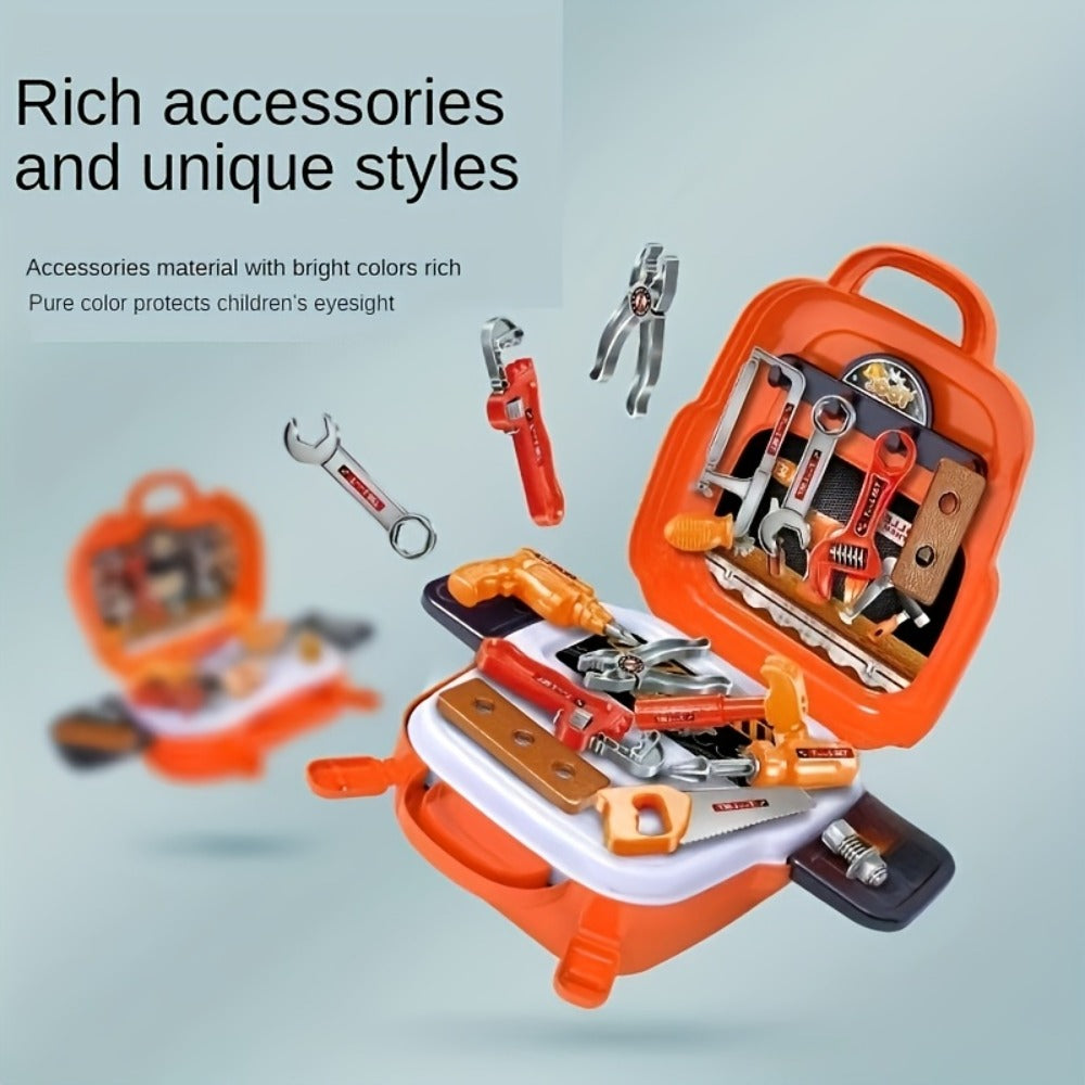 Kids Tool Backpack Set 22pcs for Boys – Pretend Play Home Repair Tool Kit with Carrying Backpack, Toddler Construction Toy, Birthday & Christmas Gift for Boys Ages 3+