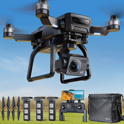 Bwine F7GB2 4K Drone with 3-Axis Gimbal & 50-Min Flight – 8.2MP Camera, 3.2KM Transmission, Level 6 Wind Resistance, GPS Smart Return, Route Planning, FAA Compliant, 2 or 3 Batteries
