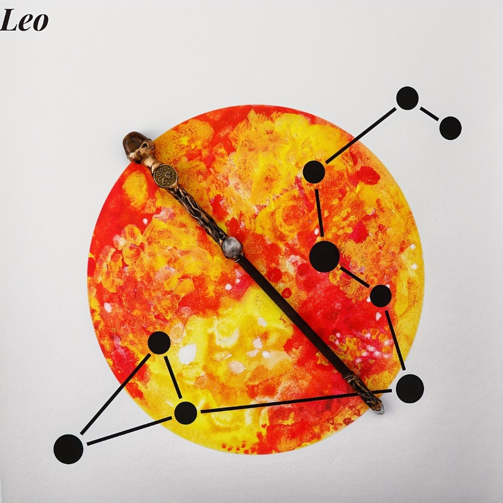 Zodiac Crystal Magic Wand with Gift Box – Handmade Astrology Wand for All 12 Signs, Cosplay Prop, Party Decor & Unique Birthday Christmas Valentine Gift for Women Men