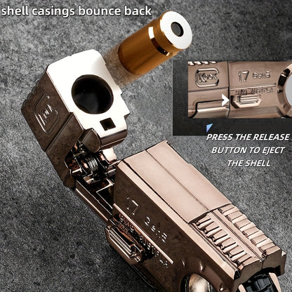 Knock 17Gen5 One-Touch Cartridge Alloy Finger Pistol - Fidgety Fingertip Stress Relief Toys - Case Throwing Softball Guns, Fidgety Novelty And Mischievous Toys, Perfect Gift!