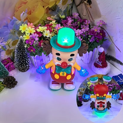 Dancing Clown Toy Doll Light Music Swing Left And right, Toys for Kids girls, Fidget toys, Toys for boys, toy, Christmas Gifts Birthday Gifts for kids, Weird stuff, Halloween Decorations
