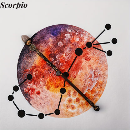 Zodiac Crystal Magic Wand with Gift Box – Handmade Astrology Wand for All 12 Signs, Cosplay Prop, Party Decor & Unique Birthday Christmas Valentine Gift for Women Men