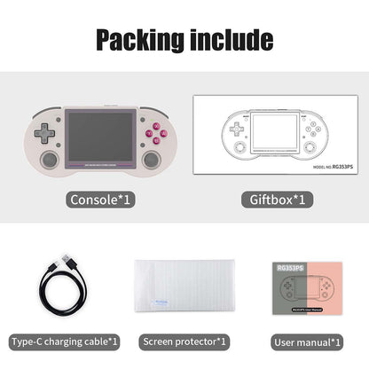 Retro Handheld Game Console Anbernic RG353PS - Linux RK3566 4:3 IPS HDMI Portable Gaming Handheld 3500mAh