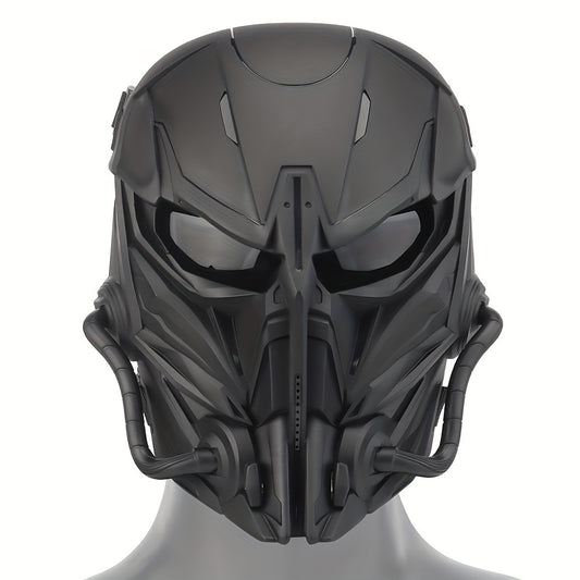 Fronsra Cyberpunk Full Face Mask - Breathable, Anti-Fog Nylon Cosplay Helmet for Halloween & Carnival Parties, for Halloween, Autumn